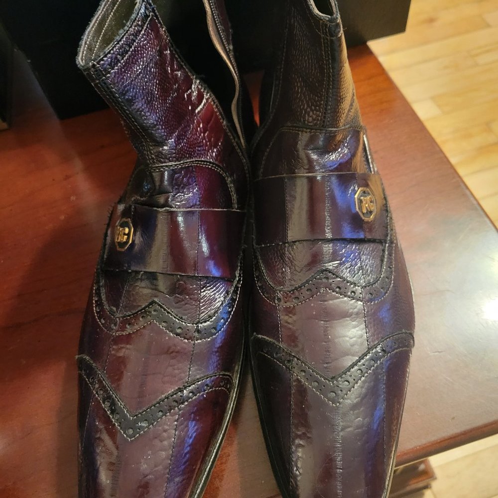 Roberto Guerrini Italian brown/maroon boots size 45/us12